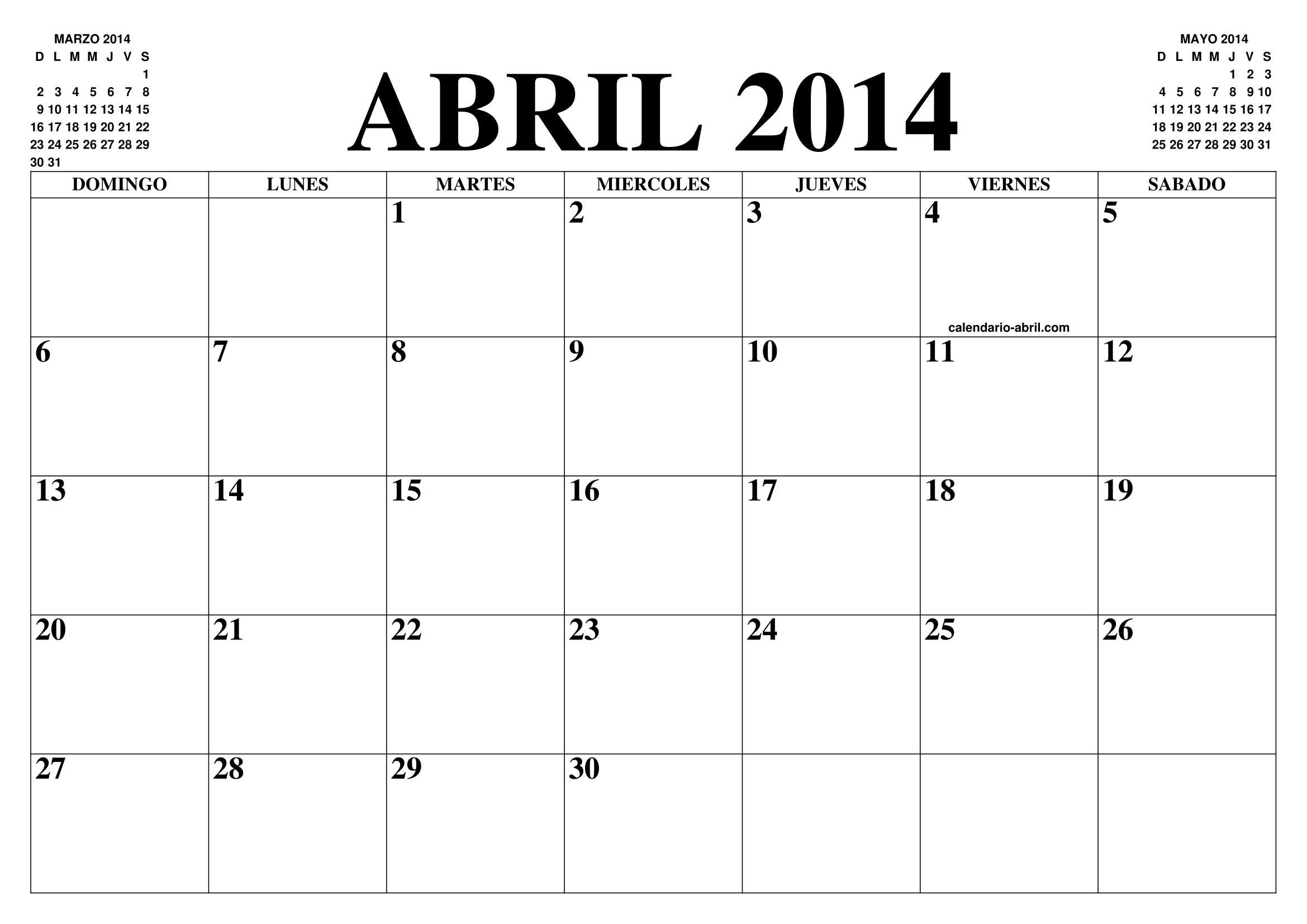 abril, 2014