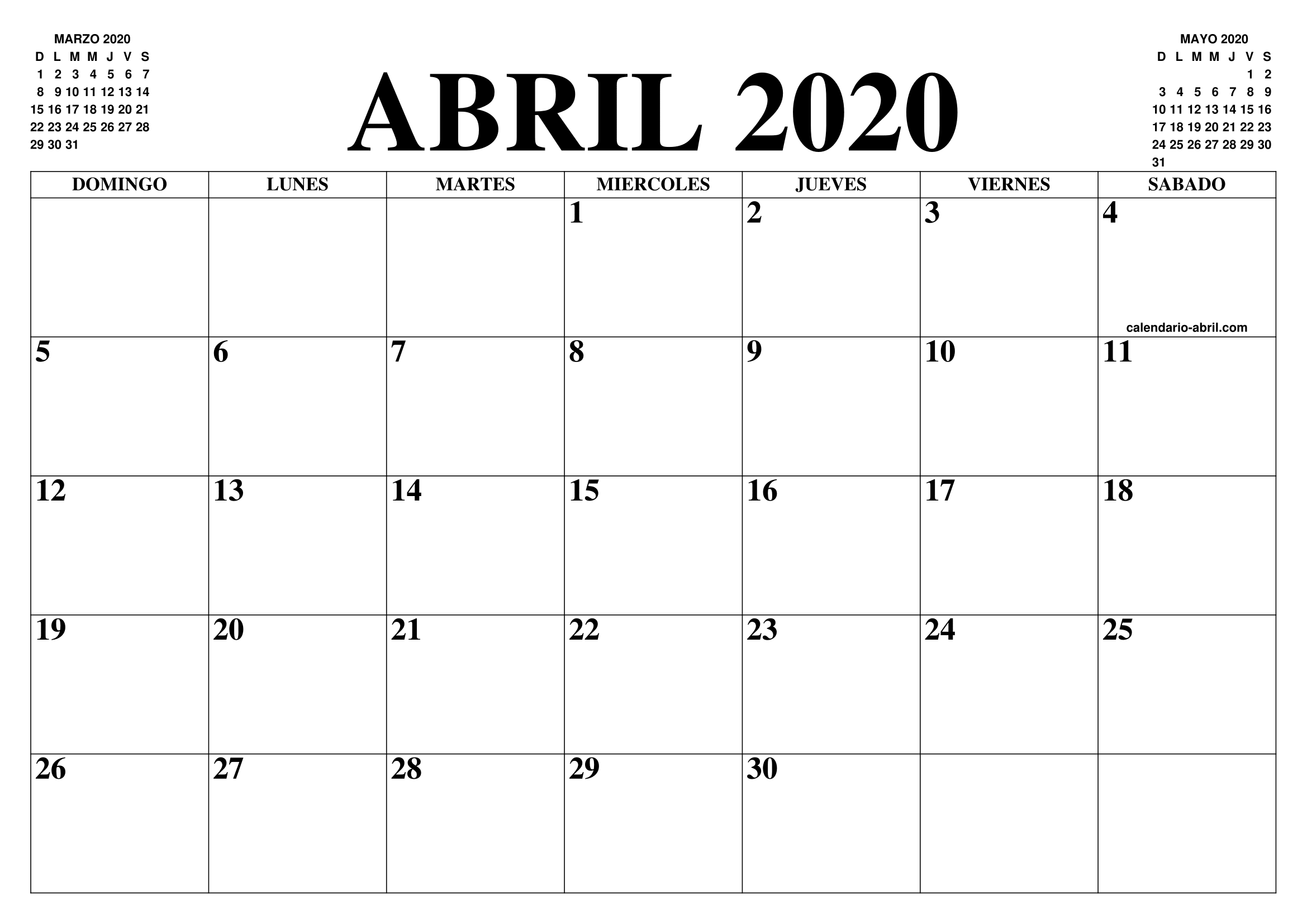 Abril, 2020